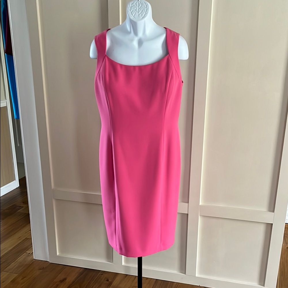 Kasper Pink Fully Lined Sleeveless Dress